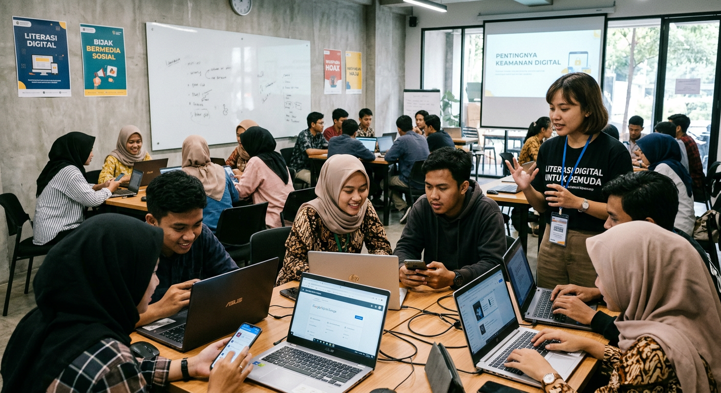 Workshop Literasi Digital Pemuda - kegiatan LIVESGP 5D