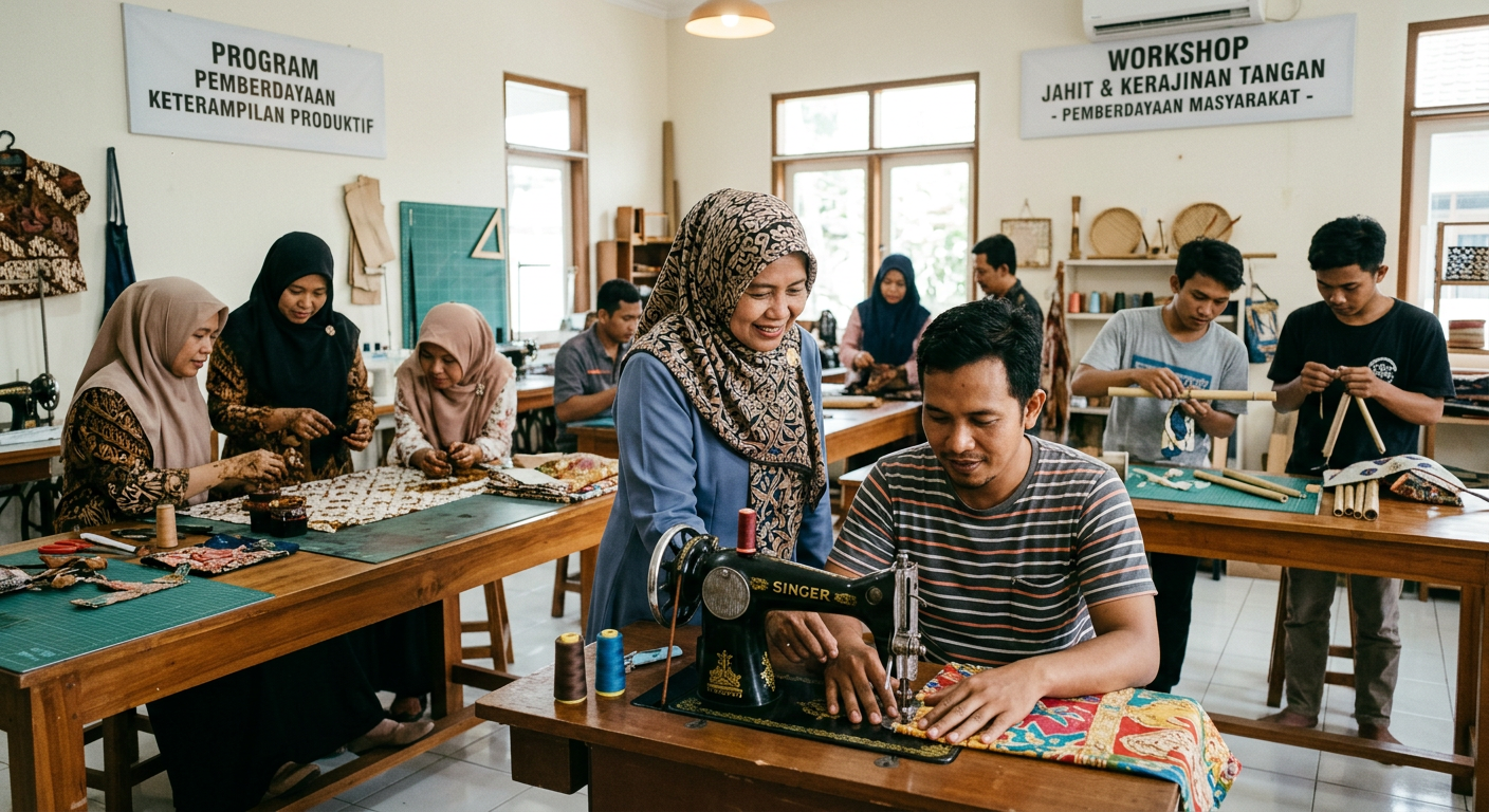 LIVESGP 5D Berdaya - Program pemberdayaan masyarakat dan peningkatan keterampilan produktif.